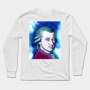 Wolfgang Amadeus Mozart Portrait | Wolfgang Amadeus Mozart Artwork 12 Long Sleeve T-Shirt